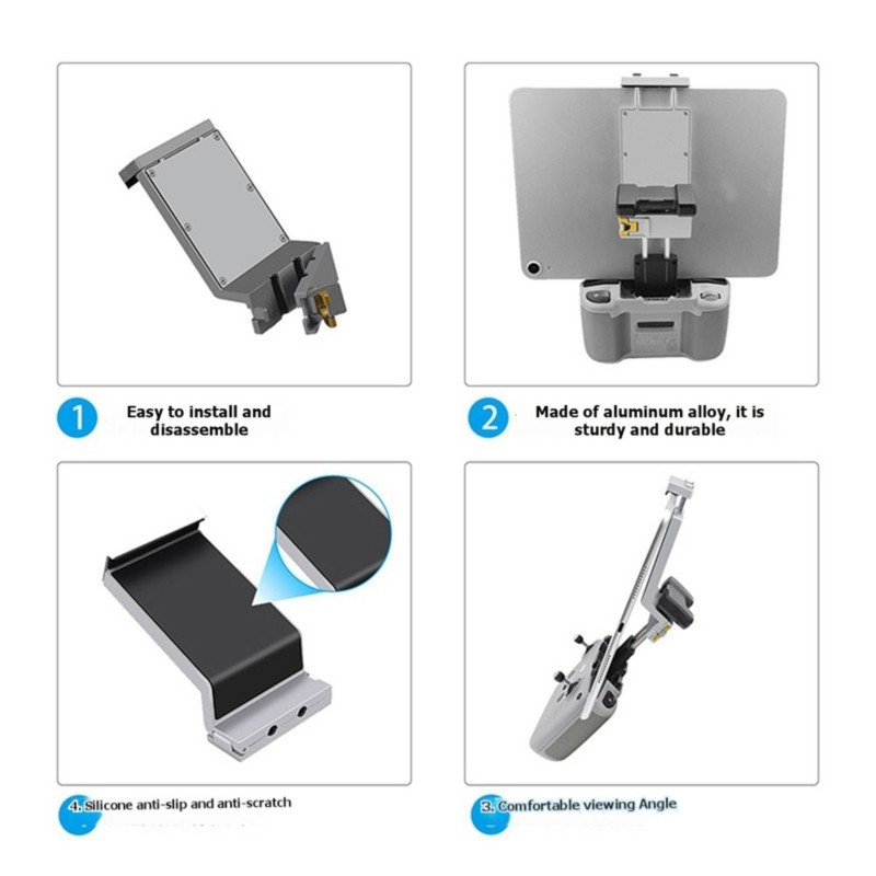 Drone Tablet Mount - ขาตั้งรีโมทคอนโทรลโดรน B27B อลูมิเนียมอัลลอย สำหรับ DJI Mini2