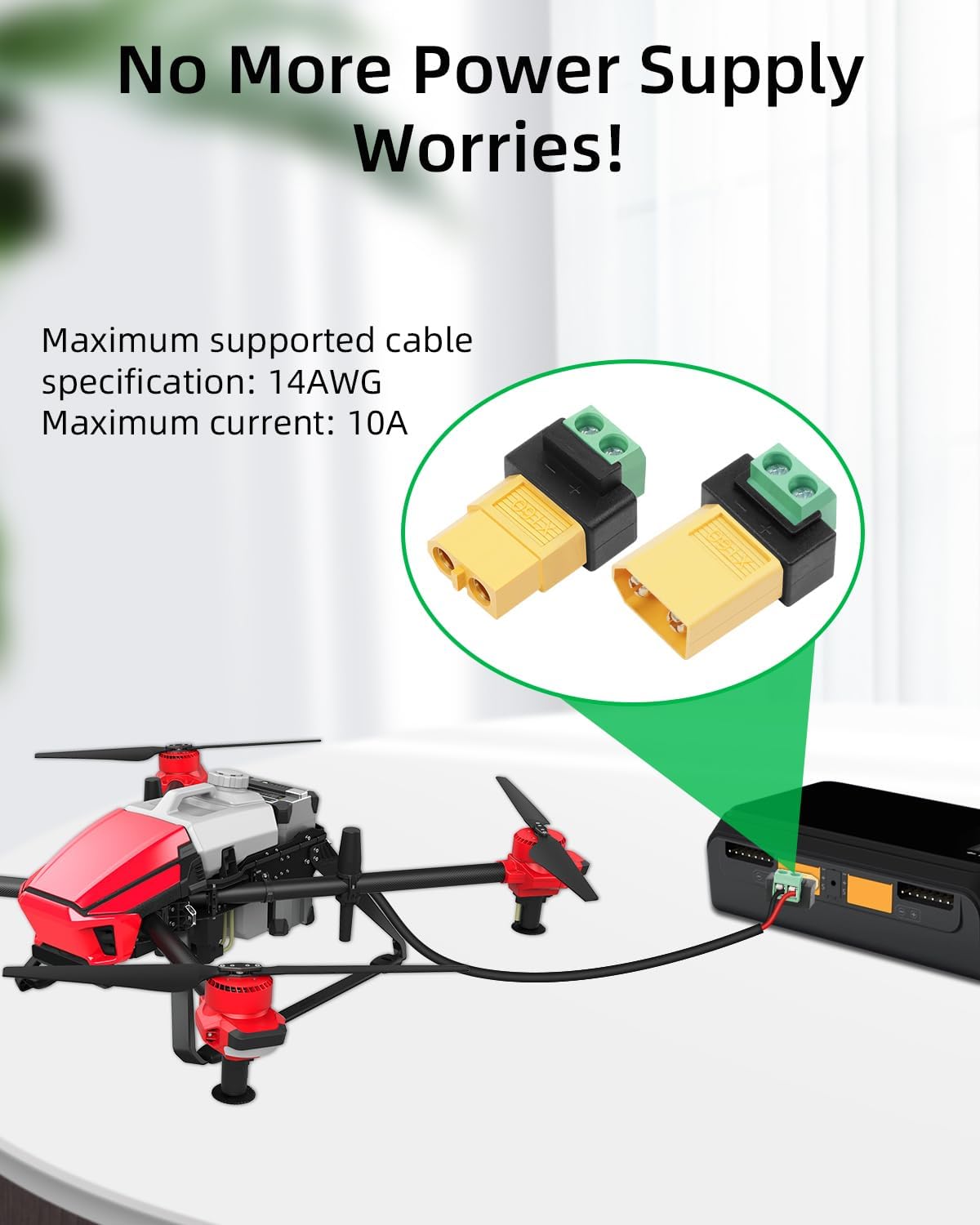 อะแดปเตอร์เชื่อมต่อแบบไม่ต้องบ - Drone Solar Charger บทวิจารณ์และราคา