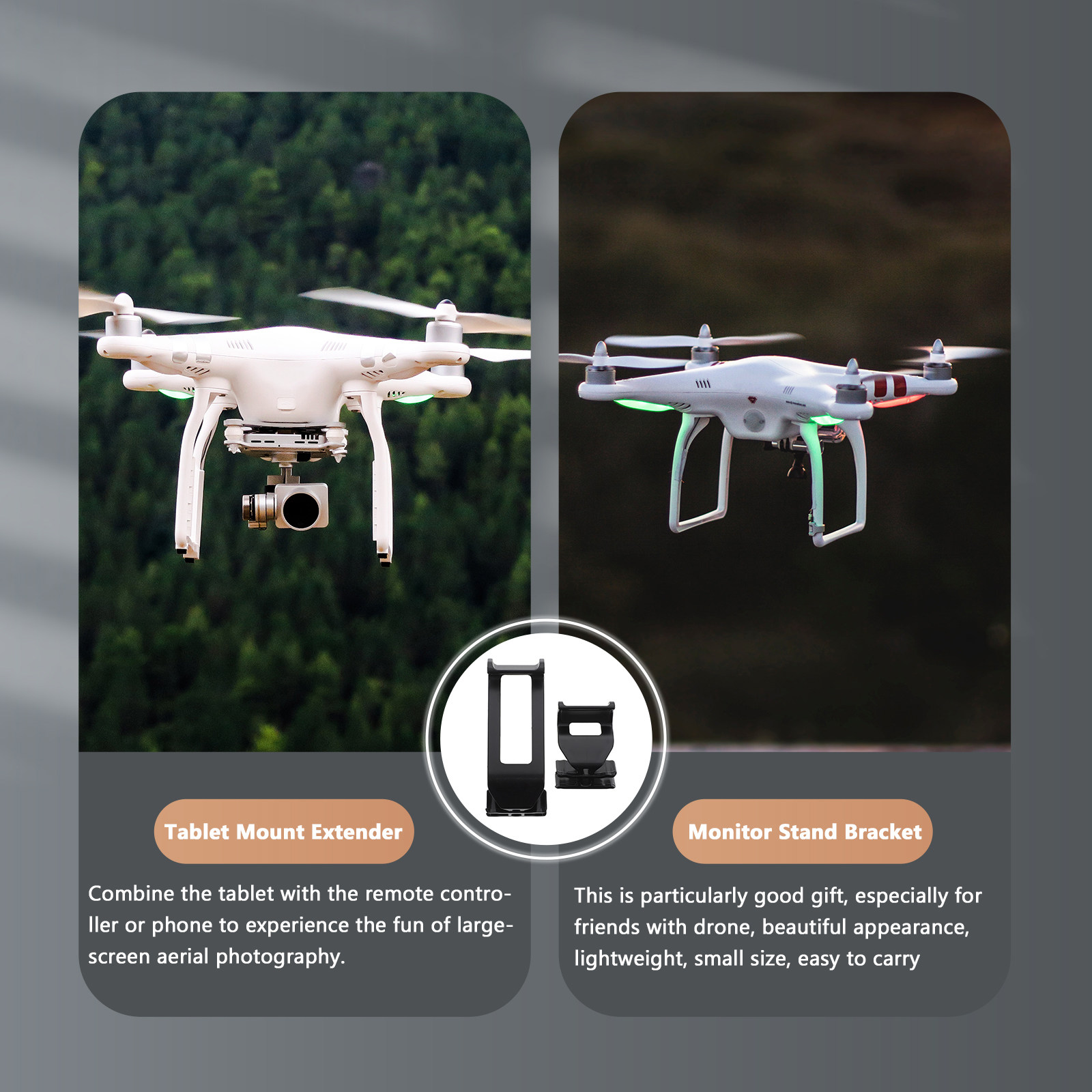 1 ชุด ที่ยึดรีโมทคอนโทรลโดรนสำ - Drone Tablet Mount บทวิจารณ์และราคา